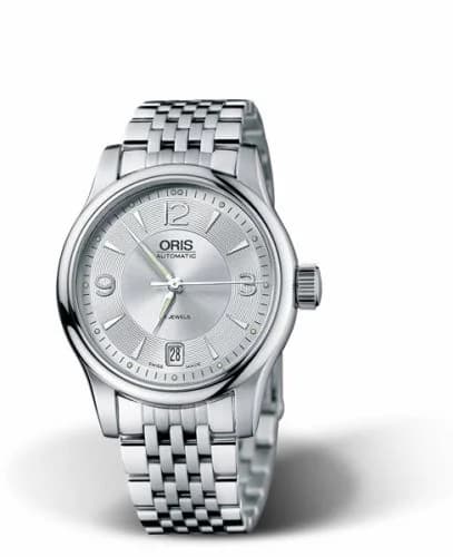 Oris Classic Date 37 Stainless Steel / Silver / Bracelet 01 733 7578 4061-07 8 18 61 — фото часов Oris Classic Date 37 Stainless Steel / Silver / Bracelet 01 733 7578 4061-07 8 18 61 — фото часов