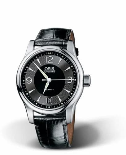 Oris Classic Date 37 Stainless Steel / Black 01 733 7578 4064-07 5 18 11 — фото часов Oris Classic Date 37 Stainless Steel / Black 01 733 7578 4064-07 5 18 11 — фото часов