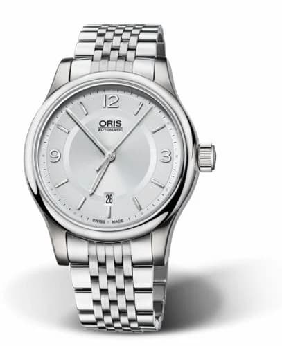 Oris Classic Date 42 Stainless Steel / Silver / Bracelet 01 733 7594 4031-07 8 20 61 — фото часов Oris Classic Date 42 Stainless Steel / Silver / Bracelet 01 733 7594 4031-07 8 20 61 — фото часов
