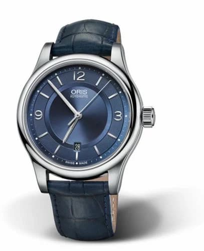 Oris Classic Date 42 Stainless Steel / Blue 01 733 7594 4035-07 5 20 85 — фото часов Oris Classic Date 42 Stainless Steel / Blue 01 733 7594 4035-07 5 20 85 — фото часов