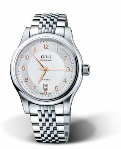 Oris Classic Date 42 Stainless Steel / Silver / Bracelet 01 733 7594 4061-07 8 20 61 — фото часов Oris Classic Date 42 Stainless Steel / Silver / Bracelet 01 733 7594 4061-07 8 20 61 — фото часов