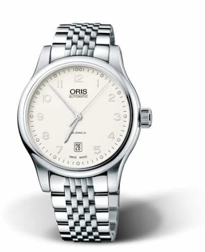 Oris Classic Date 42 Stainless Steel / Silver / Bracelet 01 733 7594 4091-07 8 20 61 — фото часов Oris Classic Date 42 Stainless Steel / Silver / Bracelet 01 733 7594 4091-07 8 20 61 — фото часов