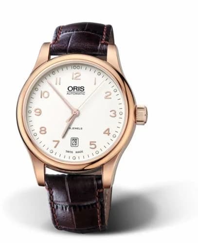 Oris Classic Date 42 Rose Gold / Silver 01 733 7594 4891-07 6 20 12 — фото часов Oris Classic Date 42 Rose Gold / Silver 01 733 7594 4891-07 6 20 12 — фото часов