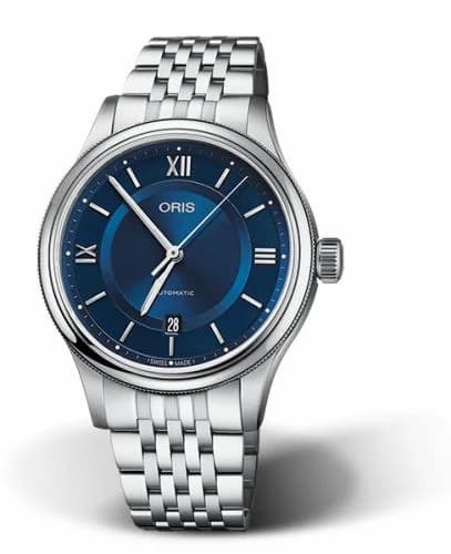 Oris Classic Date 42 Stainless Steel / Blue / Bracelet 01 733 7719 4075-07 8 20 10 — фото часов Oris Classic Date 42 Stainless Steel / Blue / Bracelet 01 733 7719 4075-07 8 20 10 — фото часов