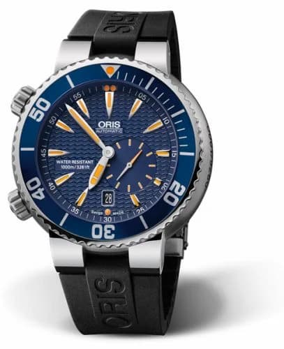Oris Divers Small Second - Date Great Barrier Reef / Rubber 01 643 7609 8585-Set RS