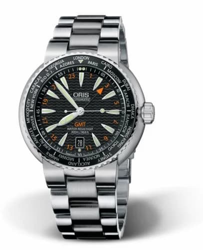 Oris Divers GMT Date Stainless Steel / Black / Bracelet 01 668 7608 8454-07 8 24 01PEB