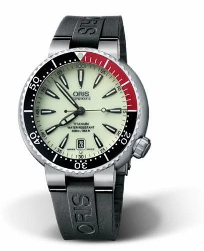 Oris Divers Date Titanium / Lume / Rubber 01 733 7562 7159-07 4 24 34TEB — фото часов Oris Divers Date Titanium / Lume / Rubber 01 733 7562 7159-07 4 24 34TEB — фото часов