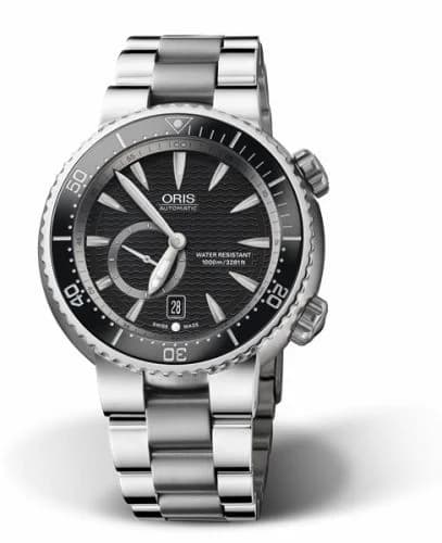 Oris Divers Titan C Small Second - Date 47 Stainless Steel / Black / Bracelet 01 743 7638 7454-07 8 24 70PEB