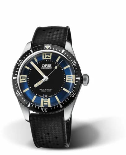 Oris Divers Sixty-Five 40 Stainless Steel / Blue / Rubber 01 733 7707 4035-07 4 20 18 — фото часов Oris Divers Sixty-Five 40 Stainless Steel / Blue / Rubber 01 733 7707 4035-07 4 20 18 — фото часов