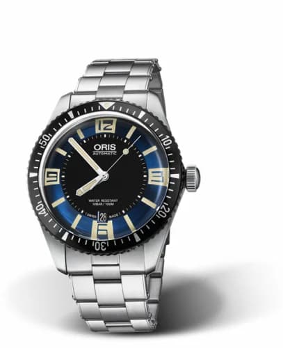 Oris Divers Sixty-Five 40 Stainless Steel / Blue / Bracelet 01 733 7707 4035-07 8 20 18 — фото часов Oris Divers Sixty-Five 40 Stainless Steel / Blue / Bracelet 01 733 7707 4035-07 8 20 18 — фото часов