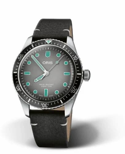 Oris Divers Sixty-Five 40 Stainless Steel / Grey / Calf 01 733 7707 4053-07 5 20 89 — фото часов Oris Divers Sixty-Five 40 Stainless Steel / Grey / Calf 01 733 7707 4053-07 5 20 89 — фото часов
