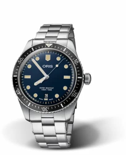 Oris Divers Sixty-Five 40 Stainless Steel / Blue / Bracelet 01 733 7707 4055-07 8 20 18 — фото часов Oris Divers Sixty-Five 40 Stainless Steel / Blue / Bracelet 01 733 7707 4055-07 8 20 18 — фото часов