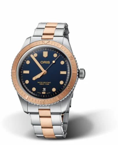 Oris Divers Sixty-Five 40 Stainless Steel / Bronze / Blue / Bracelet 01 733 7707 4355-07 8 20 17 — фото часов Oris Divers Sixty-Five 40 Stainless Steel / Bronze / Blue / Bracelet 01 733 7707 4355-07 8 20 17 — фото часов