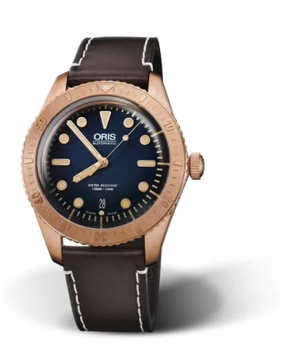 Oris Divers Sixty-Five Carl Bronze / Blue / Brashear Limited Edition 01 733 7720 3185-Set LS — фото часов Oris Divers Sixty-Five Carl Bronze / Blue / Brashear Limited Edition 01 733 7720 3185-Set LS — фото часов