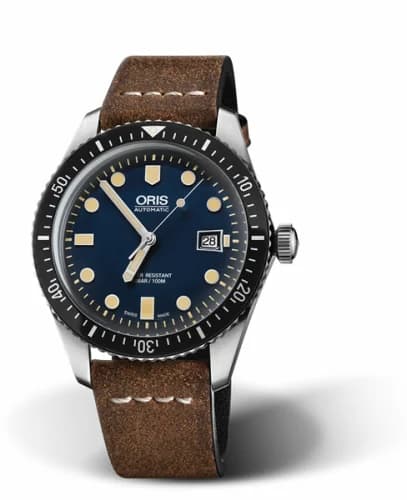 Oris Divers Sixty-Five 42 Stainless Steel / Blue / Calf 01 733 7720 4055-07 5 21 02 — фото часов Oris Divers Sixty-Five 42 Stainless Steel / Blue / Calf 01 733 7720 4055-07 5 21 02 — фото часов