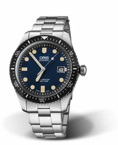 Oris Divers Sixty-Five 42 Stainless Steel / Blue / Bracelet 01 733 7720 4055-07 8 21 18 — фото часов Oris Divers Sixty-Five 42 Stainless Steel / Blue / Bracelet 01 733 7720 4055-07 8 21 18 — фото часов