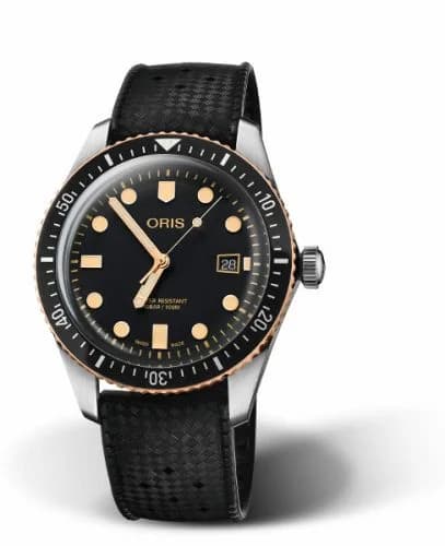 Oris Divers Sixty-Five 42 Stainless Steel / Bronze / Black / Rubber 01 733 7720 4354-07 4 21 18 — фото часов Oris Divers Sixty-Five 42 Stainless Steel / Bronze / Black / Rubber 01 733 7720 4354-07 4 21 18 — фото часов