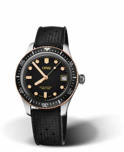 Oris Divers Sixty-Five 36 Stainless Steel / Bronze / Black / Rubber 01 733 7747 4354-07 4 17 18 — фото часов Oris Divers Sixty-Five 36 Stainless Steel / Bronze / Black / Rubber 01 733 7747 4354-07 4 17 18 — фото часов