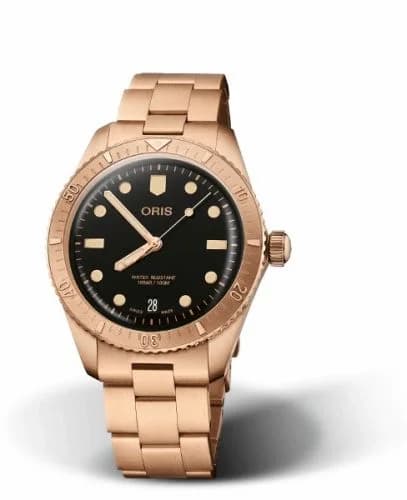 Oris Divers Sixty-Five 38 Cotton Candy Sepia / Bracelet 01 733 7771 3154-07 8 19 15 — фото часов Oris Divers Sixty-Five 38 Cotton Candy Sepia / Bracelet 01 733 7771 3154-07 8 19 15 — фото часов