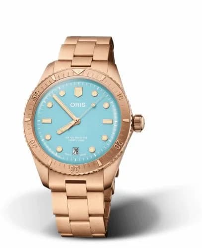 Oris Divers Sixty-Five 38 Cotton Candy Sky Blue / Bracelet 01 733 7771 3155-07 8 19 15 — фото часов Oris Divers Sixty-Five 38 Cotton Candy Sky Blue / Bracelet 01 733 7771 3155-07 8 19 15 — фото часов