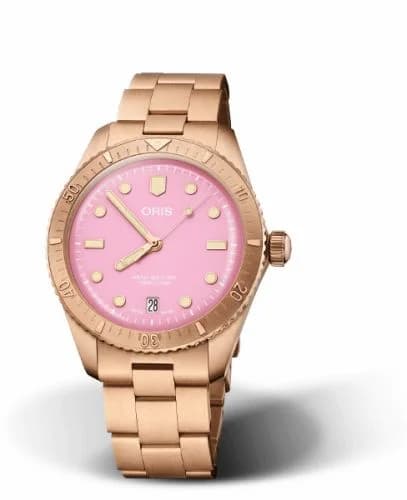 Oris Divers Sixty-Five 38 Cotton Candy Lipstick Pink / Bracelet 01 733 7771 3158-07 8 19 15 — фото часов Oris Divers Sixty-Five 38 Cotton Candy Lipstick Pink / Bracelet 01 733 7771 3158-07 8 19 15 — фото часов