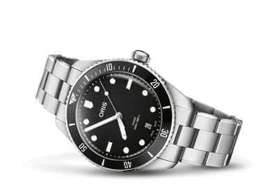 Oris Divers Sixty-Five 39 Stainless Steel / Black / Bracelet 01 733 7795 4054-Set — фото часов Oris Divers Sixty-Five 39 Stainless Steel / Black / Bracelet 01 733 7795 4054-Set — фото часов