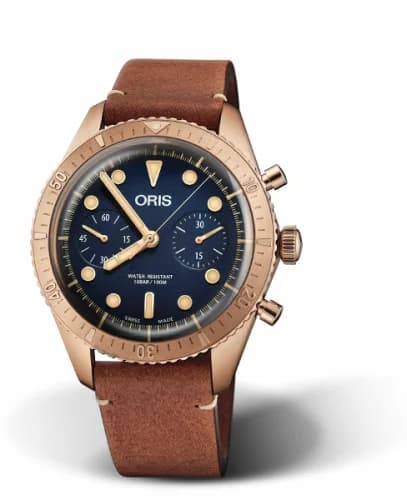 Oris Divers Sixty-Five 43 Chronograph Bronze / Blue / Carl Brashear Limited Edition 01 771 7744 3185-Set LS