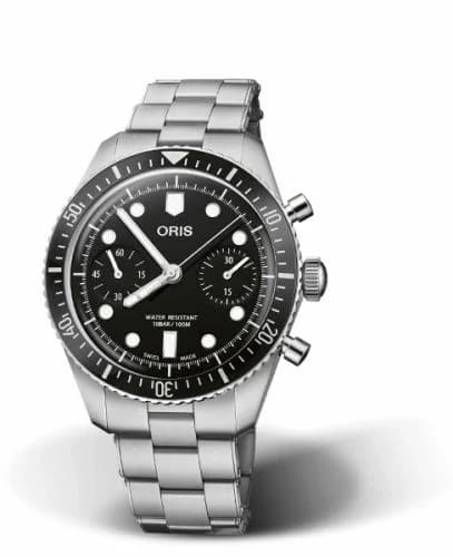 Oris Divers Sixty-Five 40 Chronograph Stainless Steel / Black / Bracelet 01 771 7791 4054-07 8 20 18