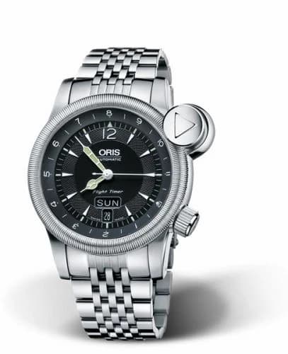 Oris Flight Timer² Day Date Stainless Steel / Black / Bracelet 01 635 7568 4064-07 8 21 61