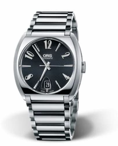 Oris Frank Sinatra Date Stainless Steel / Black / Bracelet 01 733 7570 4064-07 8 19 72 — фото часов Oris Frank Sinatra Date Stainless Steel / Black / Bracelet 01 733 7570 4064-07 8 19 72 — фото часов