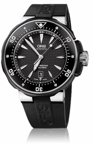 Oris ProDiver Date Titanium / Black / Rubber 01 733 7682 7154-07 4 26 34TEB