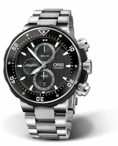 Oris ProDiver Chronograph Titanium / Black / Bracelet 01 774 7683 7154-Set