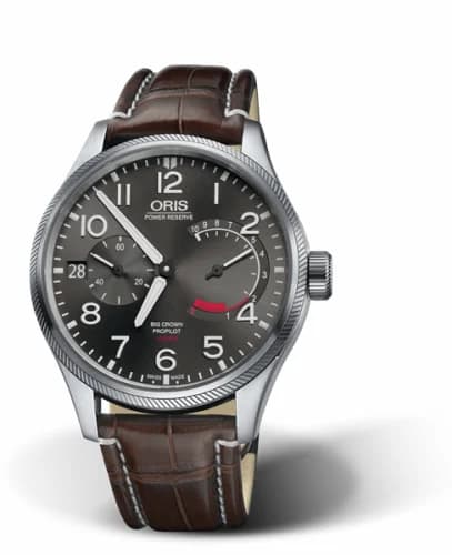 Oris Big Crown ProPilot Calibre 111 Stainless Steel / Grey / Alligator 01 111 7711 4163-Set 1 22 72FC