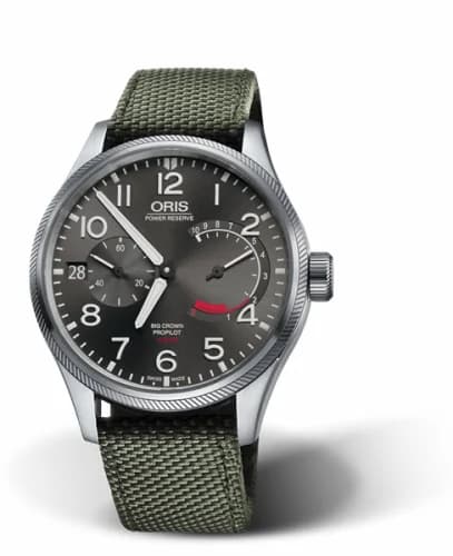 Oris Big Crown ProPilot Calibre 111 Stainless Steel / Grey / Textile 01 111 7711 4163-Set 5 22 14FC