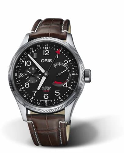 Oris Big Crown ProPilot Calibre 114 Stainless Steel / Black / Alligator 01 114 7746 4164-Set 1 22 72FC