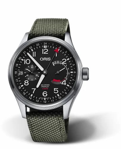 Oris Big Crown ProPilot Calibre 114 Stainless Steel / Black / Textile 01 114 7746 4164-Set 5 22 14FC