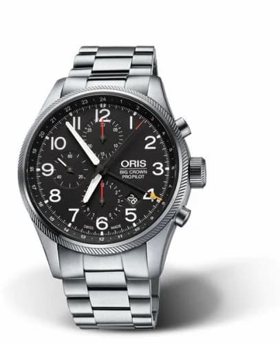 Oris Big Crown ProPilot Chronograph GMT Stainless Steel / Black 01 677 7699 4164-07 8 22 19