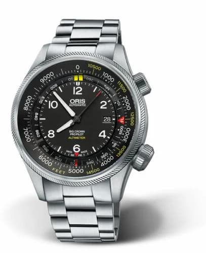 Oris Big Crown ProPilot Altimeter Feet / Stainless Steel 01 733 7705 4134-Set 8 23 19 — фото часов Oris Big Crown ProPilot Altimeter Feet / Stainless Steel 01 733 7705 4134-Set 8 23 19 — фото часов