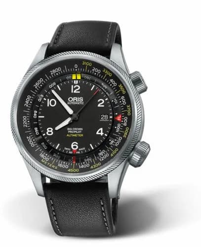 Oris Big Crown ProPilot Altimeter Meter / Black Leather 01 733 7705 4164-Set 5 23 19FC — фото часов Oris Big Crown ProPilot Altimeter Meter / Black Leather 01 733 7705 4164-Set 5 23 19FC — фото часов