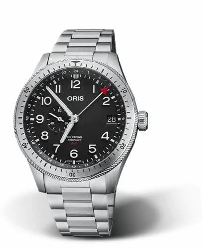 Oris Big Crown ProPilot Timer GMT Stainless Steel / Black / Bracelet 01 748 7756 4064-07 8 22 08