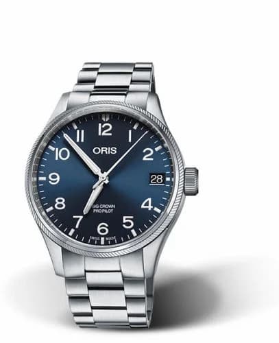 Oris Big Crown ProPilot Big Date Stainless Steel / Blue / Bracelet 01 751 7697 4065-07 8 20 19 — фото часов Oris Big Crown ProPilot Big Date Stainless Steel / Blue / Bracelet 01 751 7697 4065-07 8 20 19 — фото часов