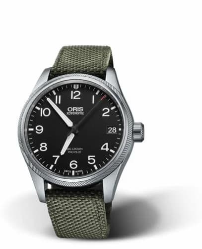 Oris Big Crown ProPilot Big Date Stainless Steel / Black / Green Textile 01 751 7697 4164-07 5 20 14FC — фото часов Oris Big Crown ProPilot Big Date Stainless Steel / Black / Green Textile 01 751 7697 4164-07 5 20 14FC — фото часов