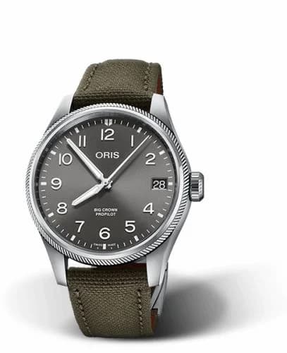 Oris Big Crown ProPilot Big Date Stainless Steel / Grey / Fabric 01 751 7761 4063-07 3 20 03LC — фото часов Oris Big Crown ProPilot Big Date Stainless Steel / Grey / Fabric 01 751 7761 4063-07 3 20 03LC — фото часов