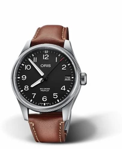 Oris Big Crown ProPilot Big Date Stainless Steel / Black / Leather 01 751 7761 4164-07 6 20 07LC — фото часов Oris Big Crown ProPilot Big Date Stainless Steel / Black / Leather 01 751 7761 4164-07 6 20 07LC — фото часов