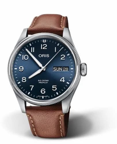 Oris Big Crown ProPilot Big Day Date Stainless Steel / Blue / Leather 01 752 7760 4065-07 5 22 07LC — фото часов Oris Big Crown ProPilot Big Day Date Stainless Steel / Blue / Leather 01 752 7760 4065-07 5 22 07LC — фото часов