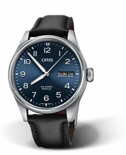 Oris Big Crown ProPilot Big Day Date Stainless Steel / Blue / Leather 01 752 7760 4065-07 5 22 08LC — фото часов Oris Big Crown ProPilot Big Day Date Stainless Steel / Blue / Leather 01 752 7760 4065-07 5 22 08LC — фото часов