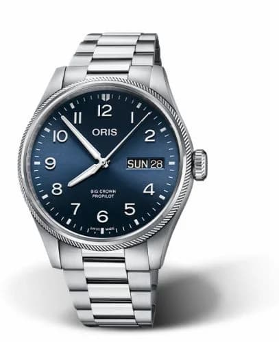 Oris Big Crown ProPilot Big Day Date Stainless Steel / Blue / Bracelet 01 752 7760 4065-07 8 22 08P — фото часов Oris Big Crown ProPilot Big Day Date Stainless Steel / Blue / Bracelet 01 752 7760 4065-07 8 22 08P — фото часов