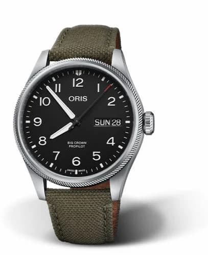 Oris Big Crown ProPilot Big Day Date Stainless Steel / Black / Fabric 01 752 7760 4164-07 3 22 02LC — фото часов Oris Big Crown ProPilot Big Day Date Stainless Steel / Black / Fabric 01 752 7760 4164-07 3 22 02LC — фото часов