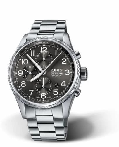 Oris Big Crown ProPilot Chronograph Stainless Steel / Grey / Bracelet 01 774 7699 4063-07 8 22 19 — фото часов Oris Big Crown ProPilot Chronograph Stainless Steel / Grey / Bracelet 01 774 7699 4063-07 8 22 19 — фото часов