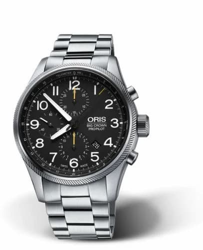Oris Big Crown ProPilot Chronograph Stainless Steel / Black / Bracelet 01 774 7699 4134-07 8 22 19 — фото часов Oris Big Crown ProPilot Chronograph Stainless Steel / Black / Bracelet 01 774 7699 4134-07 8 22 19 — фото часов